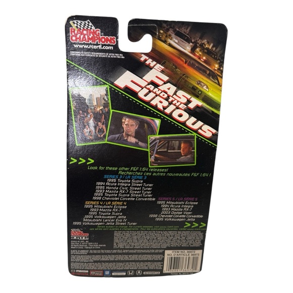 Racing Champions 1995 Volkswagen Jetta Fast And The Furious Series 5 RARE - Picture 3 of 6